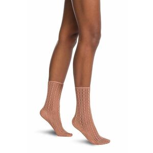 Ponožky Wolford Crochet Net dámske, béžová farba vyobraziť