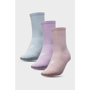 Detské ponožky 4F (3-pak) fialová farba vyobraziť