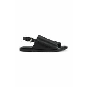 Kožené sandále Geox Naileen dámske, čierna farba, vyobraziť