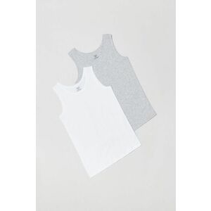 Detské tričko OVS (2-pak) biela farba, jednofarebné vyobraziť