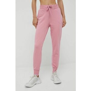 Nohavice 4F dámske, ružová farba, jednofarebné vyobraziť