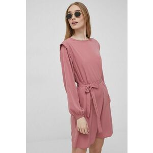 Šaty JDY ružová farba, mini, rovný strih vyobraziť