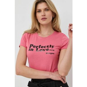 Tričko Morgan dámsky, ružová farba, vyobraziť