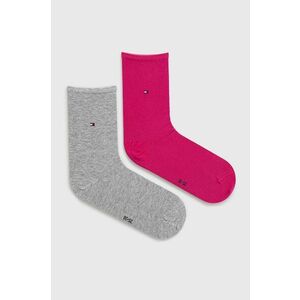 Ponožky Tommy Hilfiger dámske, ružová farba vyobraziť