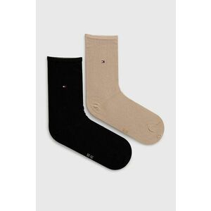 Ponožky Tommy Hilfiger dámske, béžová farba vyobraziť