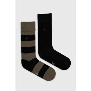 Ponožky Tommy Hilfiger (2-pak) pánske, zelená farba vyobraziť