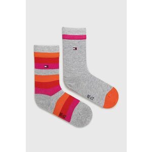 Detské ponožky Tommy Hilfiger oranžová farba vyobraziť