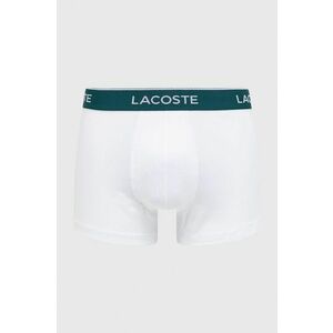 Boxerky Lacoste (3-pak) 5H3389-NUA, pánske, biela farba vyobraziť