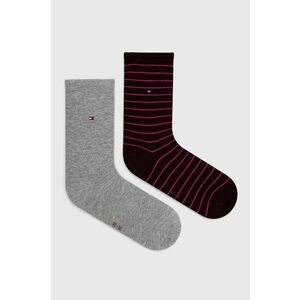 Ponožky Tommy Hilfiger dámske, fialová farba vyobraziť