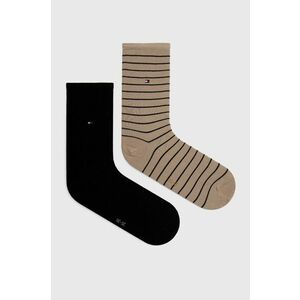Ponožky Tommy Hilfiger dámske, béžová farba vyobraziť