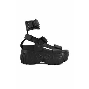 Sandále Altercore ONYX VEGAN dámske, čierna farba, na platforme vyobraziť