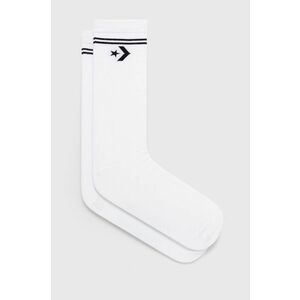 Ponožky Converse pánske, biela farba vyobraziť