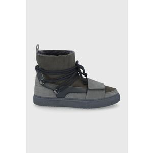 Členkové topánky Inuikii Space pánske, šedá farba, 50202-050 vyobraziť
