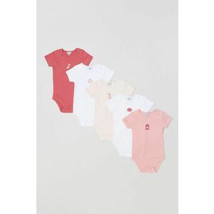 Body pre bábätká OVS (5-pack) ružová farba vyobraziť