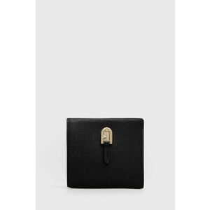 Kožená peňaženka Furla Palazzo dámska, čierna farba vyobraziť