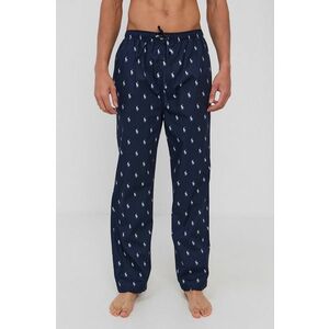 Pyžamové nohavice Polo Ralph Lauren pánske, tmavomodrá farba, vzorované vyobraziť