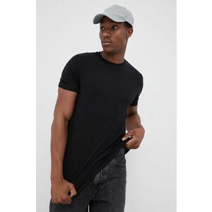 Tričko Produkt by Jack & Jones pánske, čierna farba, jednofarebné vyobraziť
