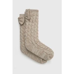 Ponožky UGG 1113637-CHRS, dámske, krémová farba vyobraziť