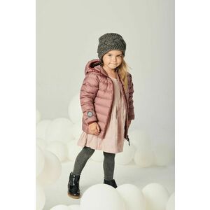 Detská páperová bunda Fluff ružová farba vyobraziť