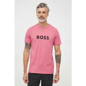 Bavlnené tričko BOSS s potlačou vyobraziť
