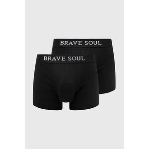 Boxerky Brave Soul (2-pak) pánske, čierna farba vyobraziť