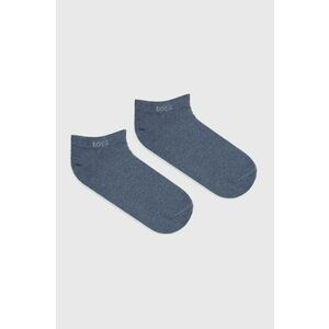 Ponožky BOSS (2-pak) pánske, tmavomodrá farba vyobraziť