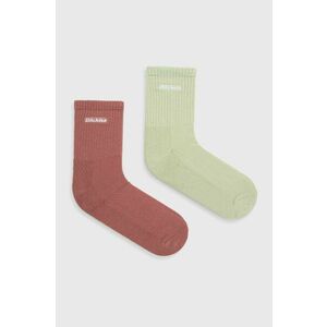 Ponožky Dickies (2-pak) pánske, ružová farba vyobraziť