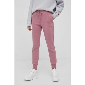 Nohavice Converse dámske, ružová farba, jednofarebné vyobraziť