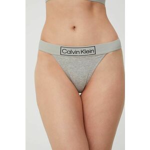 Tangá Calvin Klein Underwear šedá farba, vyobraziť