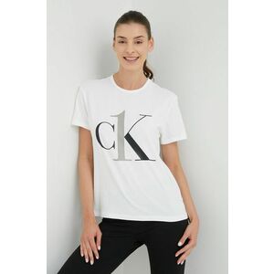 Pyžamové tričko Calvin Klein Underwear biela farba, vyobraziť