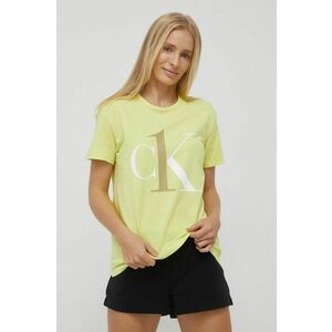 Pyžamové tričko Calvin Klein Underwear žltá farba, vyobraziť
