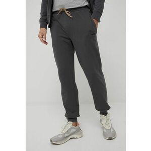 Nohavice BOSS pánske, šedá farba, jednofarebné vyobraziť