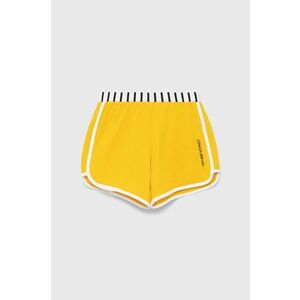 Detské krátke nohavice Birba&Trybeyond žltá farba, s potlačou, vyobraziť
