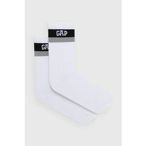 Ponožky GAP pánske, biela farba vyobraziť