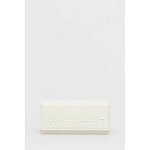 Peňaženka a puzdro na karty Desigual dámsky, biela farba vyobraziť