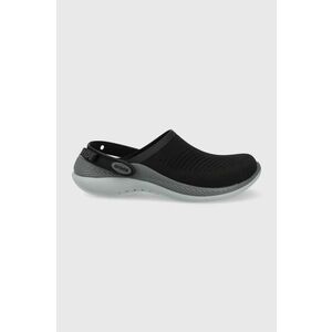 Šľapky Crocs Literide 360 Clog 206708.0DD-BLK.SLT.GR, čierna farba, vyobraziť