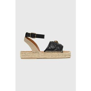 Kožené sandále Kurt Geiger London dámske, čierna farba, na platforme vyobraziť