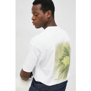 Bavlnené tričko Young Poets Society biela farba, s potlačou vyobraziť