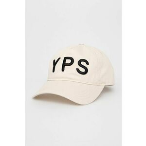 Bavlnená čiapka Young Poets Society Parker béžová farba, s nášivkou vyobraziť