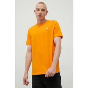 Bavlnené tričko adidas Originals HG3907 oranžová farba, jednofarebné vyobraziť