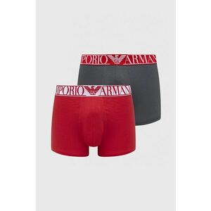 Boxerky Emporio Armani Underwear (2-pak) pánske, červená farba vyobraziť