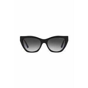 Slnečné okuliare Emporio Armani dámske, čierna farba vyobraziť