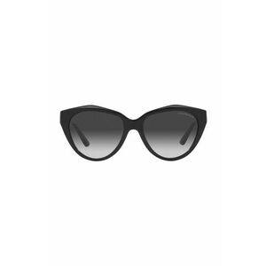 Slnečné okuliare Emporio Armani dámske, čierna farba vyobraziť