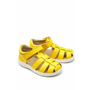 Detské kožené sandále Chipmunks žltá farba vyobraziť