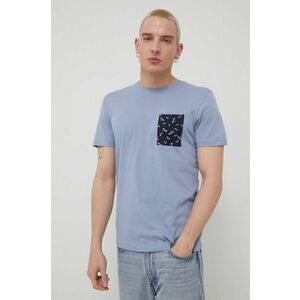 Bavlnené tričko Produkt by Jack & Jones fialová farba, s nášivkou vyobraziť