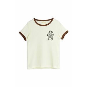 Detské bavlnené tričko Mini Rodini biela farba, s potlačou vyobraziť