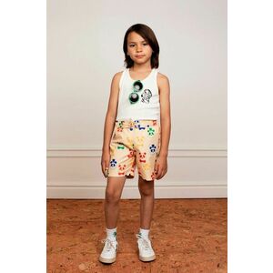 Detské plavkové šortky Mini Rodini béžová farba vyobraziť