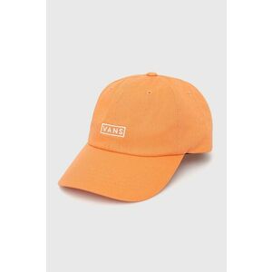 Bavlnená čiapka Vans VN0A36IUYST1-MELON, oranžová farba, s nášivkou vyobraziť