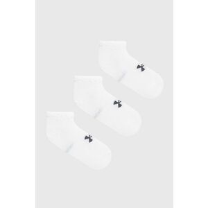 Ponožky Under Armour (3-pak) biela farba vyobraziť