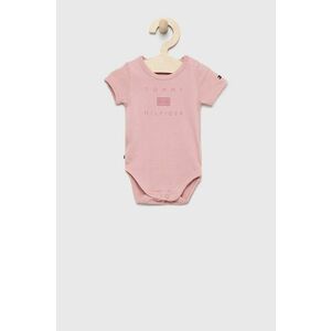 Body pre bábätká Tommy Hilfiger ružová farba vyobraziť